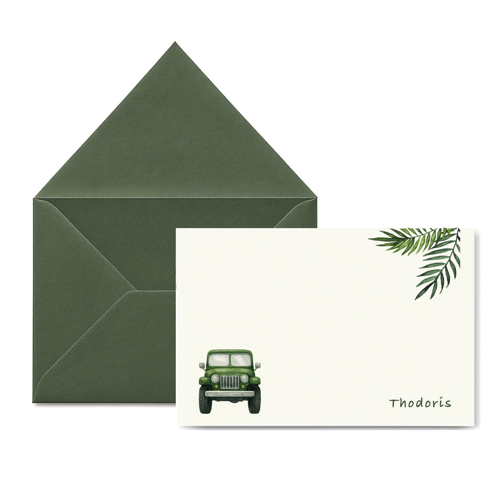 Arrive in Style: Personalized Note Cards